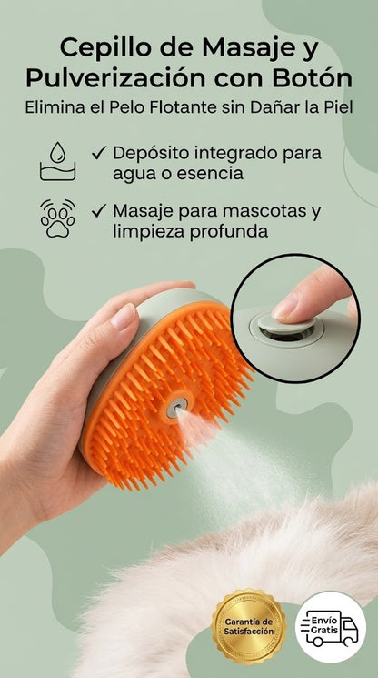 Cepillo Vaporizador para Mascotas