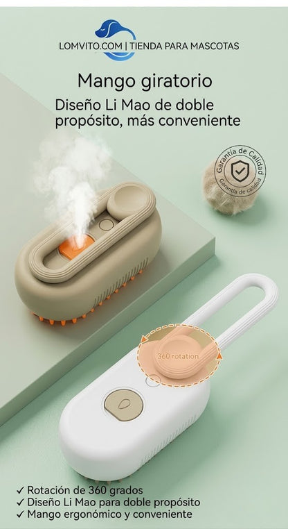 Cepillo Vaporizador para Mascotas