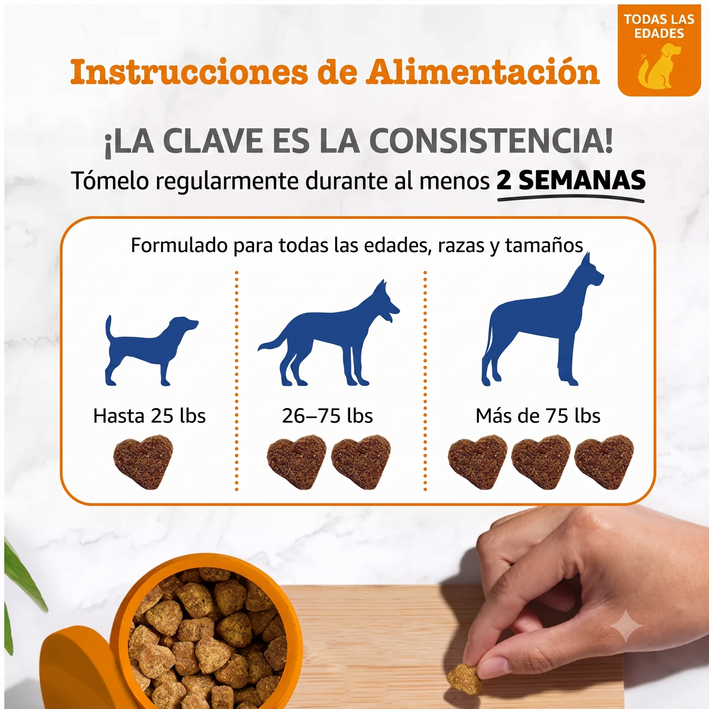 Zesty Paws Multivitamínico 8 en 1 para Perros — 90 masticables sabor pollo — Todas las edades