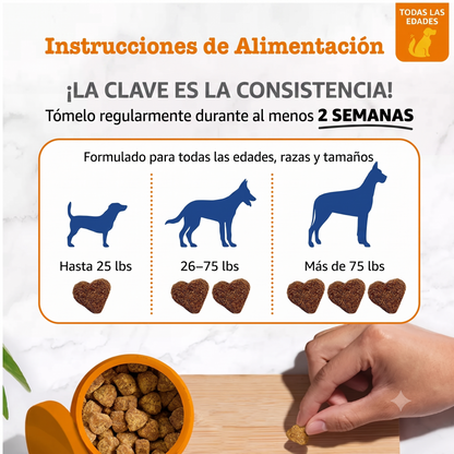 Zesty Paws Multivitamínico 8 en 1 para Perros — 90 masticables sabor pollo — Todas las edades